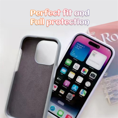 قاب پشتی سیلیکونی مایع ژله ای ضد ضربه تلفن همراه برای آیفون 14 / 14PRO / 14 PRO MAX / 13 / 13PRO