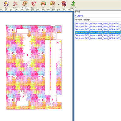 دستگاه ساخت پوسته‌ی لپ‌تاپ با قالب‌های لپ‌تاپ و بدون محدودیت برش، پشتیبانی از طرح‌های خلاقانه پوسته‌ی لپ‌تاپ