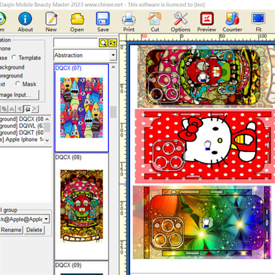 برنامه A3 Mobile Skin Cutter Daqin Die Cut Sticker Maker Diy Stickers